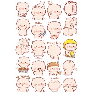 Sticker Chubby Piggy