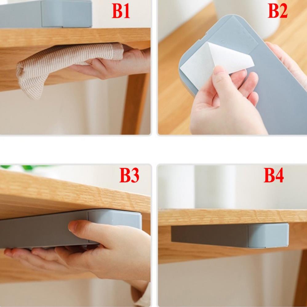 Tủ Ngăn Kéo Nhựa Dán Dưới Bàn Siêu Tiện Lợi