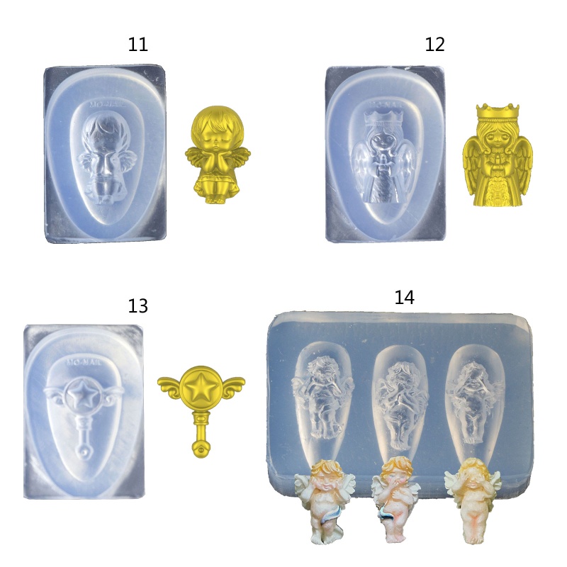 Khuôn Silicone Tạo Hình Trang Trí Móng Tay Nghệ Thuật Diy