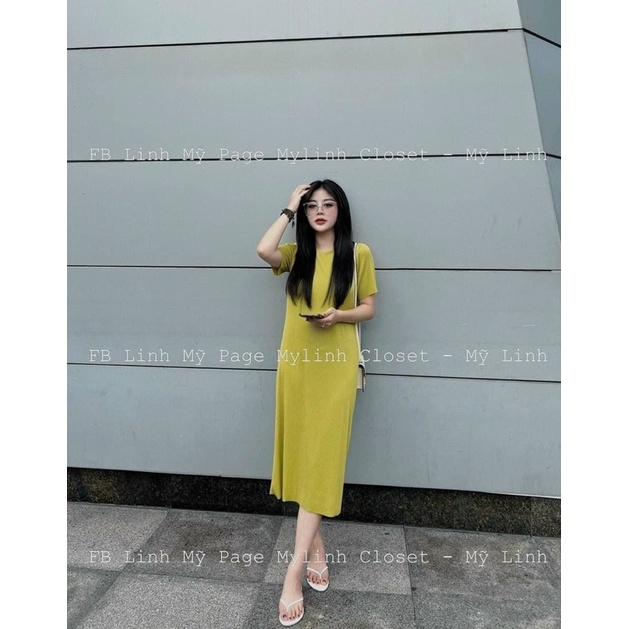 VÁY XUÔNG DẬP LY BÉ BẦU BÍ MẶC ĐƯỢC DÁNG BASIC CHẤT ĐẸP MS18662