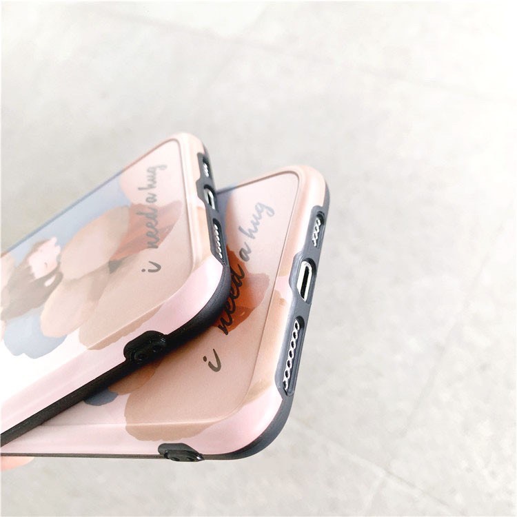 Ốp lưng iphone Hugging IMD dày dặn viền nổi 5/5s/6/6plus/6s/6splus/7/7plus/8/8plus/x/xr/xs/11/12/pro/max/plus/promax