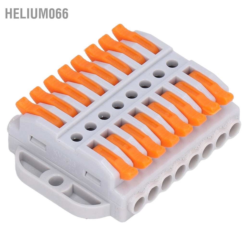 Helium066 6Pcs Thiết bị đầu cuối kết nối nhanh ABS Đầu dây nhỏ gọn mạ điện cho tòa nhà