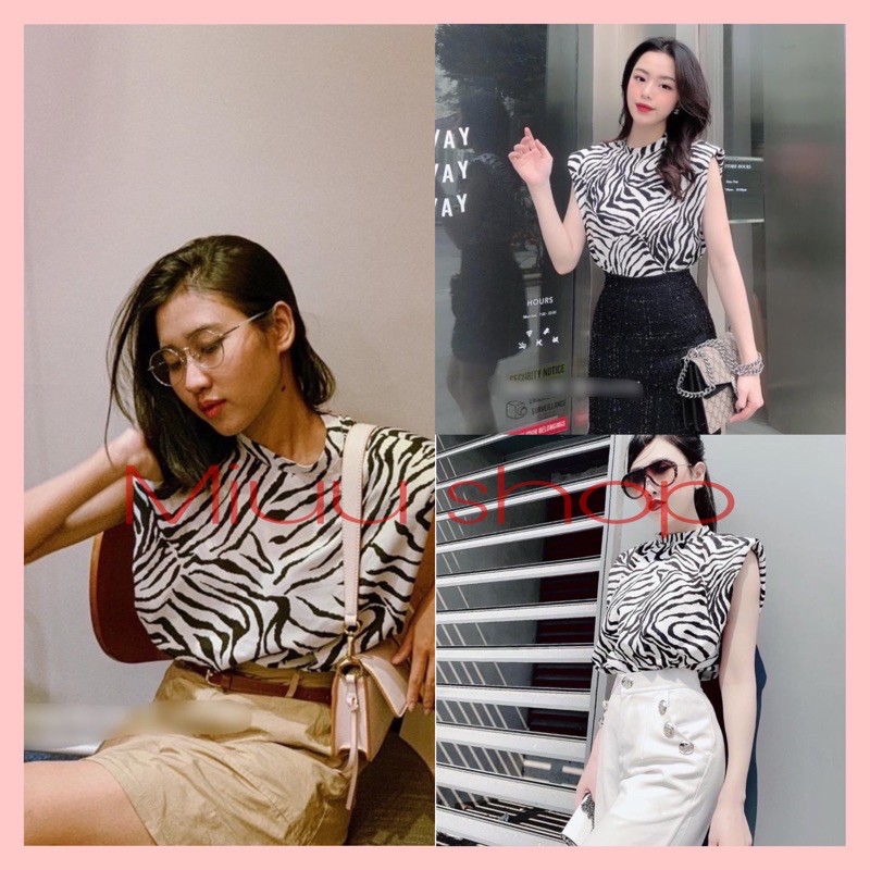 ÁO KIỂU SÁT NÁCH - HOA TIET VẰN NGỰA