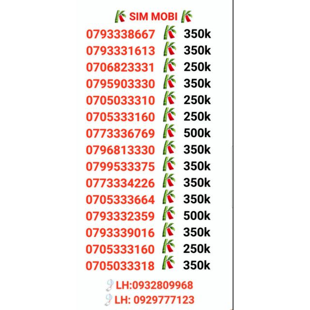 Sim mobi tam hoa 333 rẻ