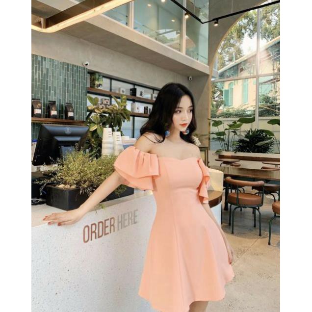 Đầm dự tiệc trễ vai nhiều màu sang chảnh Ảnh Thật | BigBuy360 - bigbuy360.vn
