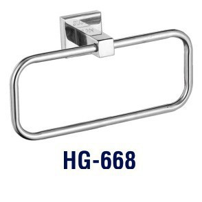 Máng Vòng Treo Khăn Nhà Tắm Đế Đúc Hình Chữ Nhật Inox 304 Cao Cấp MV 668 TORO HOME