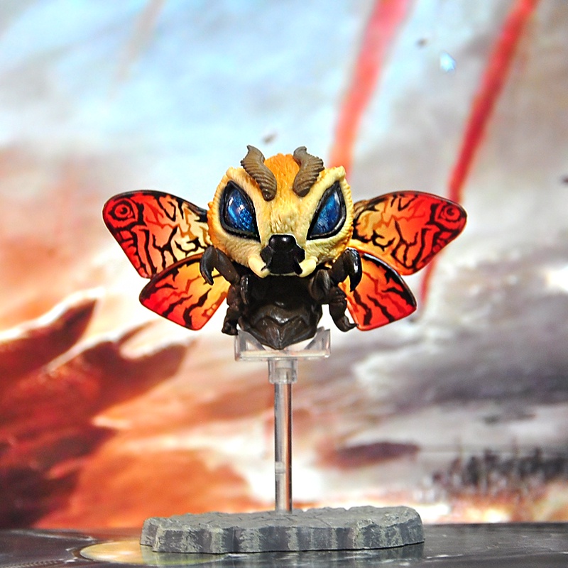 Bộ 7 mô hình Godzilla Chibi, Rồng 3 đầu KING GHIDORAH, MORTHA, RODAN size 9cm