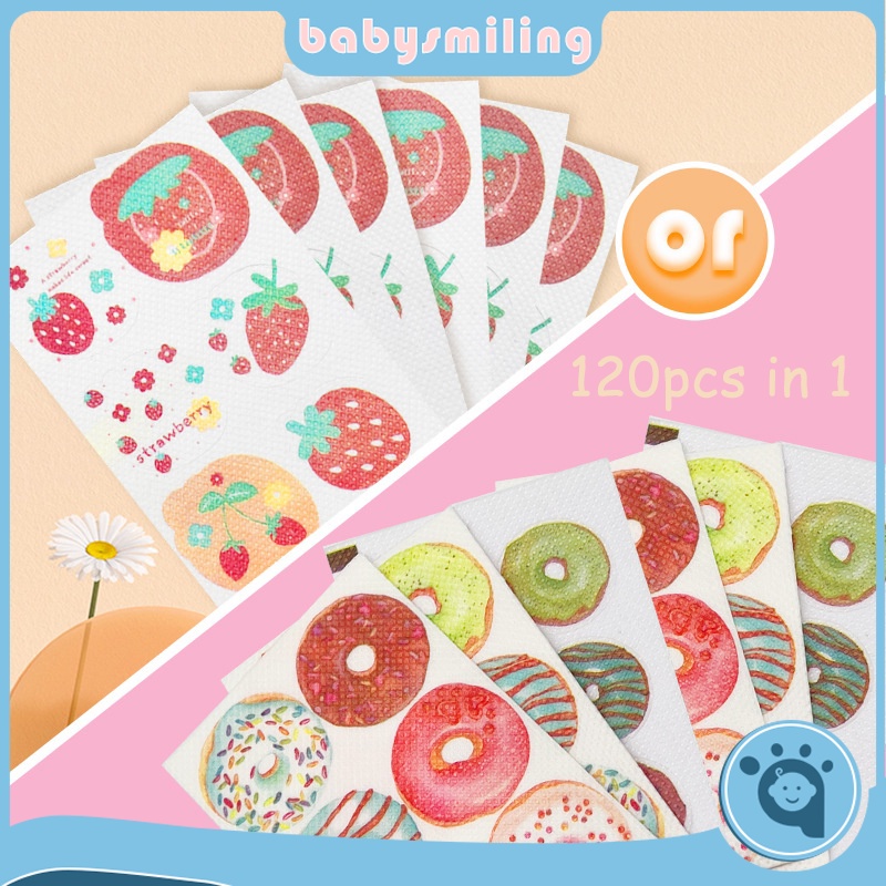 Bộ 120 Miếng Dán Đuổi Muỗi Hình Hoạt Hình Dễ Thương Cho Bé