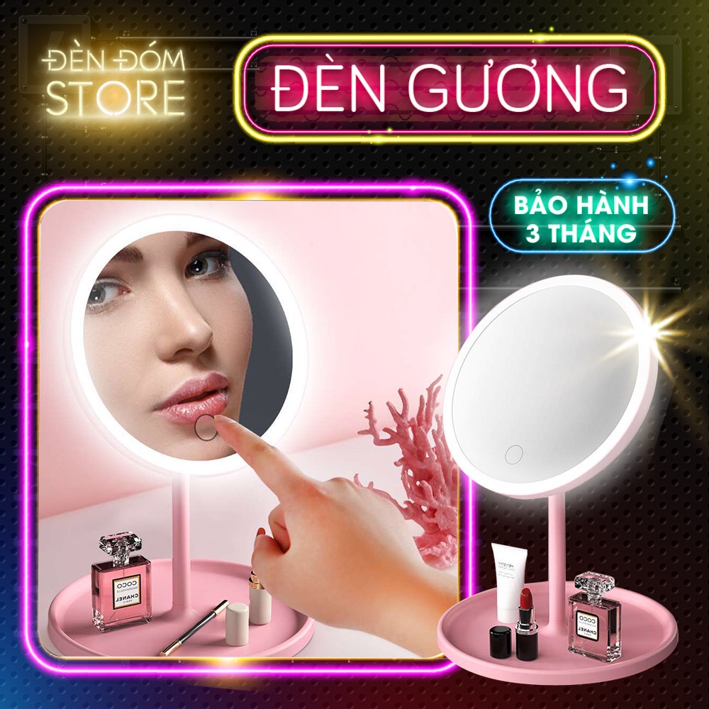 Gương trang điểm gắn đèn LED cao cấp , Gương đèn LED cảm ứng