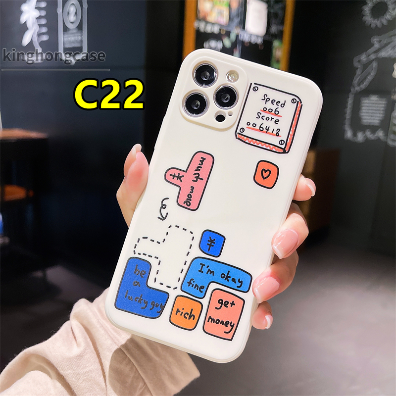 Ốp silicon Hình Máy Chơi Game Tetris Cho Oppo A94 A15 A93 A53 2020 Z7 A3S A5 2020 A5S A54 A12 A92 A31 A9 2020 Z 4 Lite Reno 5 5f Find X3Lite A15S F17 F19 Pro A33 2020 A11K A12S A11 A1K A52 A7 A32 A12E A72 A53S C15 C12 C11