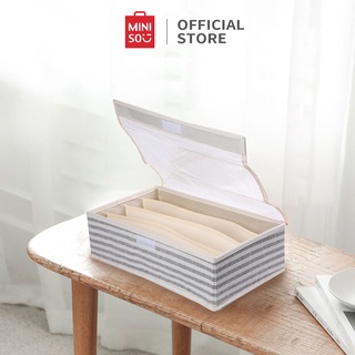 Hộp đựng đồ lót 4 ngăn Miniso (Xám) - Hàng chính hãng