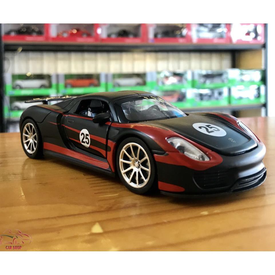 Mô hình xe ô tô Porsche 918 Martini tỉ lệ 1:32 màu đen