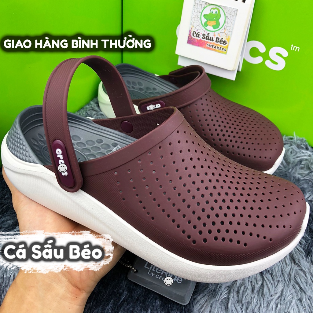 Dép Cross Literide Nam Nữ màu MẬN cực hiếm, Hàng loại 1 full tag, full box hãng | BigBuy360 - bigbuy360.vn