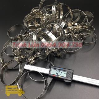 Túi đai siết quai nhê inox 50 cái Đai xiết ống các loại inox siết cổ dê cỡ 51X70mm OTOX