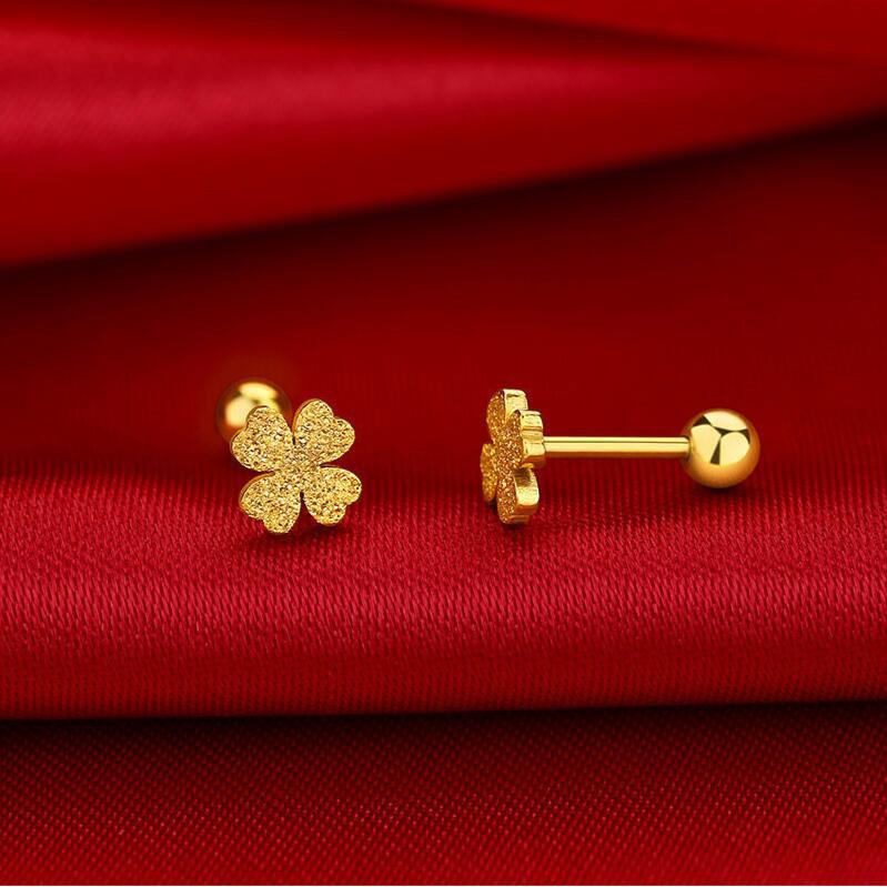 Bingo Bông Tai Hình Ngôi Sao Năm Cánh Mạ Vàng 18k Thời Trang Cho Nữ