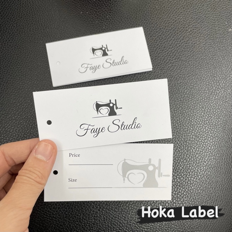 Tag mác quần áo có sẵn ( Đã đục lỗ)