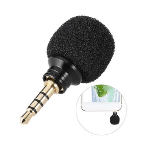 3.5mm Mini Black Stereo Microphone for Mobile Phone Smartphone Recording