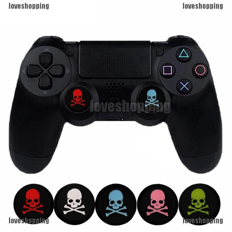 LOVE Vỏ nhựa silicone hình đầu lâu cho tay cầm chơi game PS4 VN