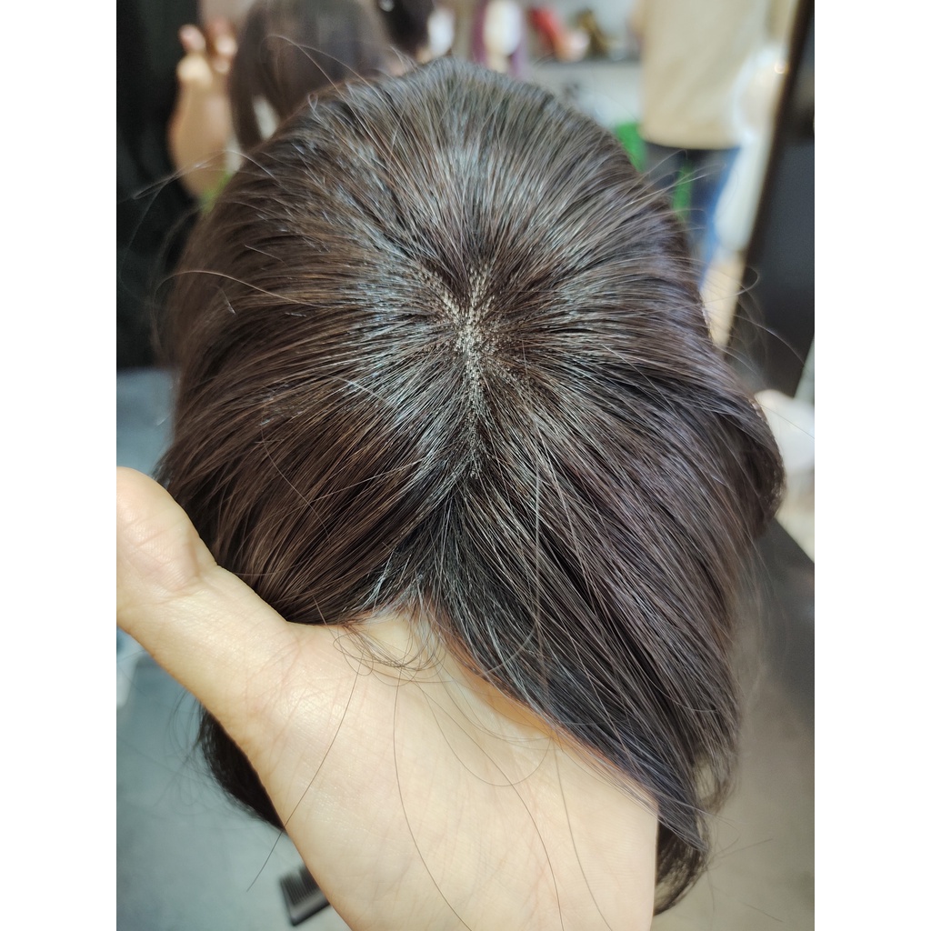 [Mã BMBAU300 giảm 7% đơn 499K] Tóc Mái Hói Phủ Đỉnh Hai Mái 30cm WINA 360 Mh-004 Chẻ Ngôi Như Thật