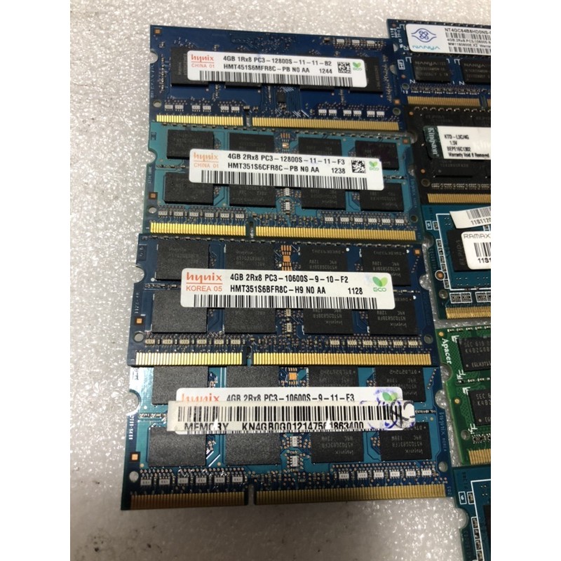 DDR 3-4g pc3 laptop buss 10600, 12800S