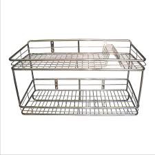 combo 3 món Kệ đựng gia vị inox 201, úp vung 8, kệ chén inox treo tường 30*50cm