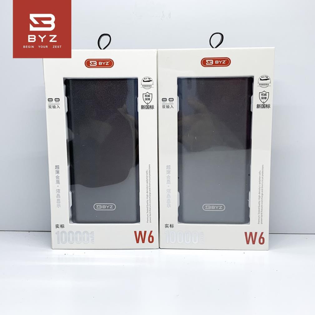 Sạc Dự Phòng BYZ W6 10.000 mah [ Bảo Hành 1 Tháng]