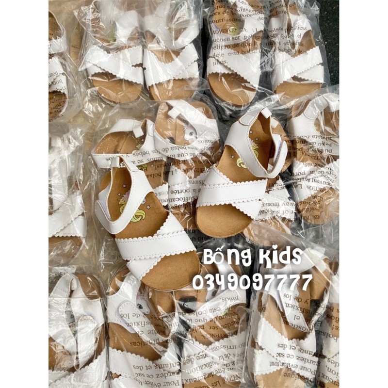 Sandal Bé Gái Viền Sóng Trắng HaM