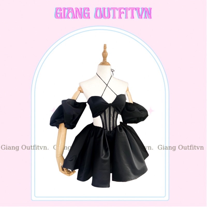 Đầm Corset xoè tay phồng | SECODRESS