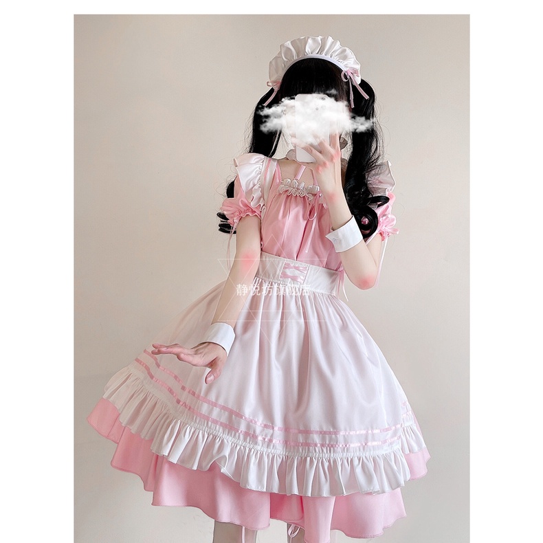 Trang phục hầu gái maid hồng - cosplay/ halloween/ lễ hội/ Nhật Bản | BigBuy360 - bigbuy360.vn
