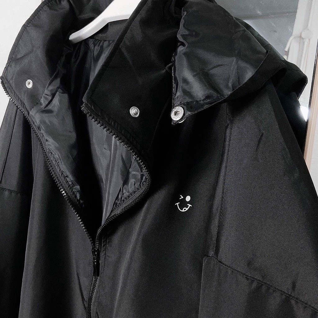 Áo Bomber unisex Tabishop áo khoác dù nam nữ mặc được, 2 màu Đen Trắng, from đẹp