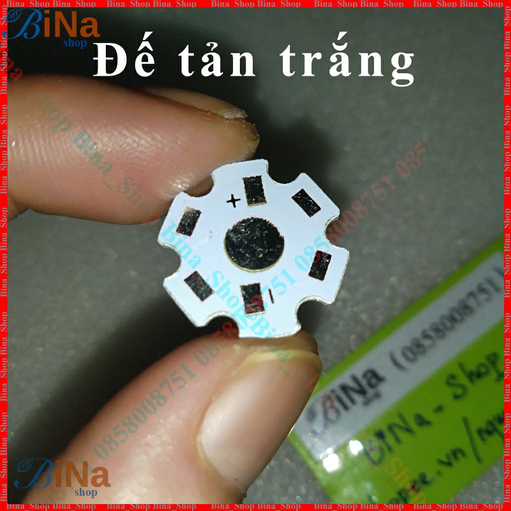 Chip LED 1W/3W 3-4V, Đế tản (mua riêng)