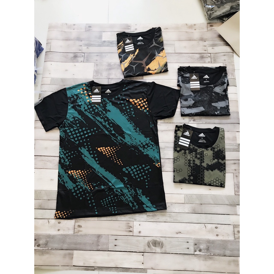 Áo Thun Nam,Áo Thun Lạnh Tập Gym Cổ Tròn Ngắn Tay Vải Thoáng Mát Co Giãn Chuẩn Form Nhiều Màu