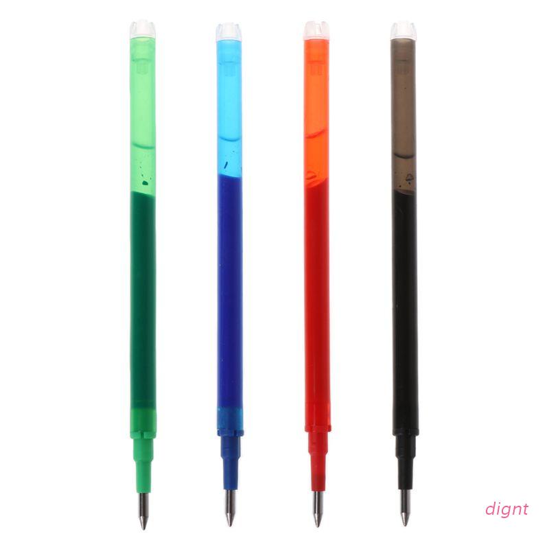 Set 5 ruột bút mực gel màu xanh lá/đen/xanh dương/đỏ cỡ lớn có thể xóa được