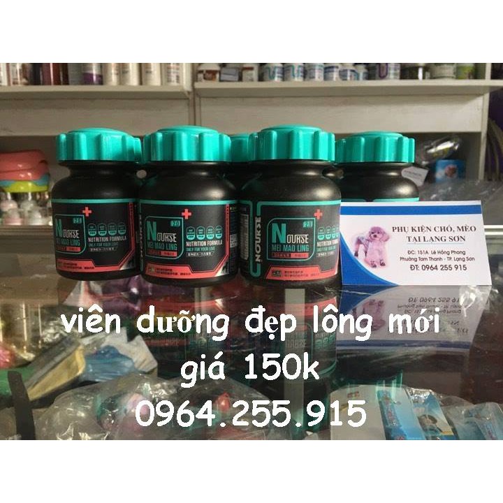 viên canxi, khoáng, vitamin, dưỡng lông cao cấp