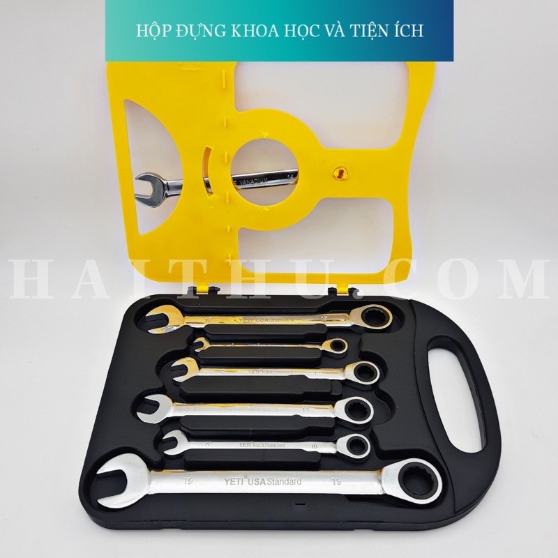 Bộ cờ lê vòng miệng tự động YETI 7pcs cao cấp