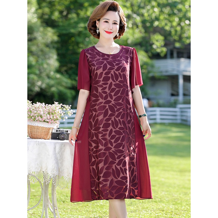 Đầm Cưới Dài Qua Gối Phong Cách Phương Tây Dành Cho Phụ Nữ Trung Niên Dự Tiệc Cưới