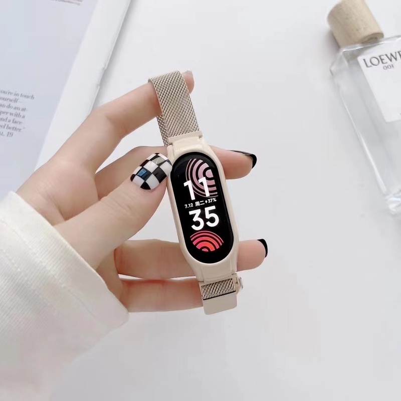 Dây Đeo Đồng Hồ Bằng Thép Cho Xiaomi mi band 7 7 6 band4 Xiaomi mi band 3 4 5 6 7