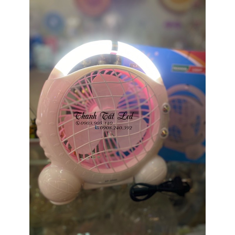 Quạt sạc có đèn 2in1 JR5500