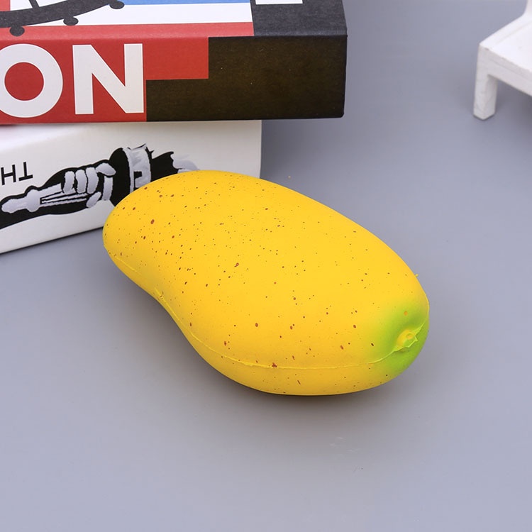 Squishy Lớn JUMBO Hình QUẢ XOÀI chín vàng chấm đen Đồ Chơi Xốp Giảm Stress Hình mềm mịn dễ Thương đàn hồi Cho Bé