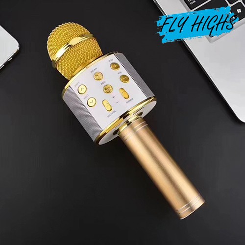 Micro hát karaoke Bluetooth 3in1 kèm loa WS-858