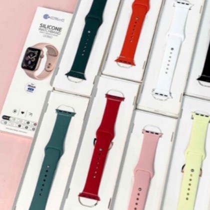 Dây đeo Apple Watch series 1/2/3/4/5 silicone chính hãng COTEetCI Tặng PPF dán màn hình