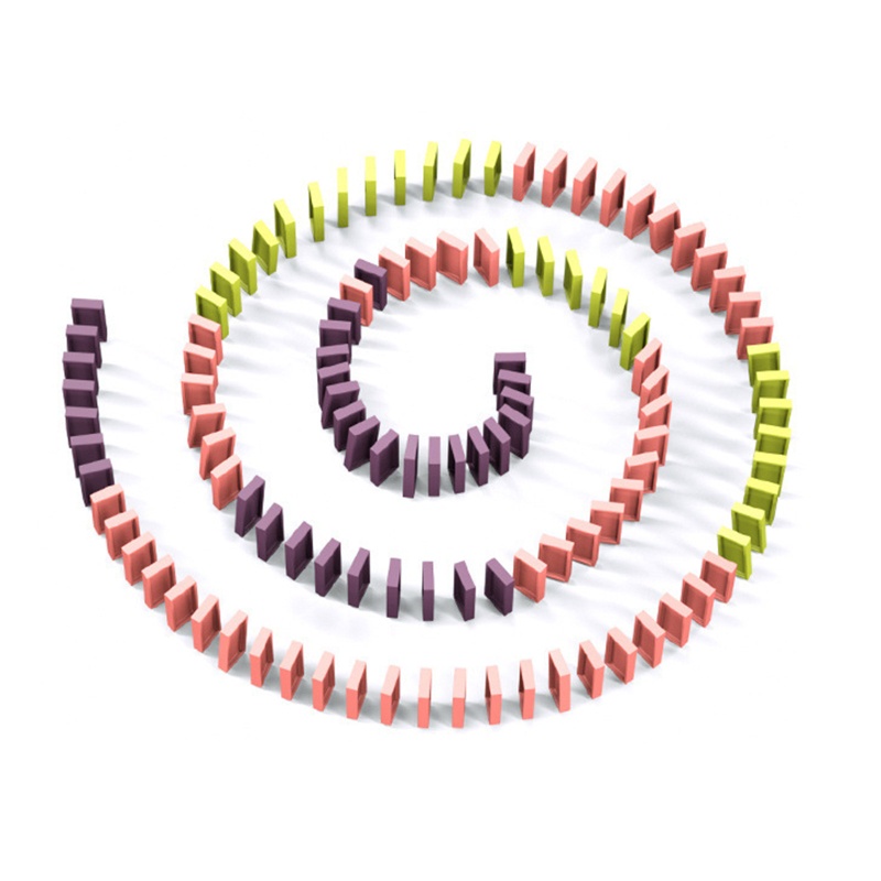 Đồ Chơi Xếp Hình Xe Lửa Domino Nhiều Màu Sắc Cho Trẻ Em