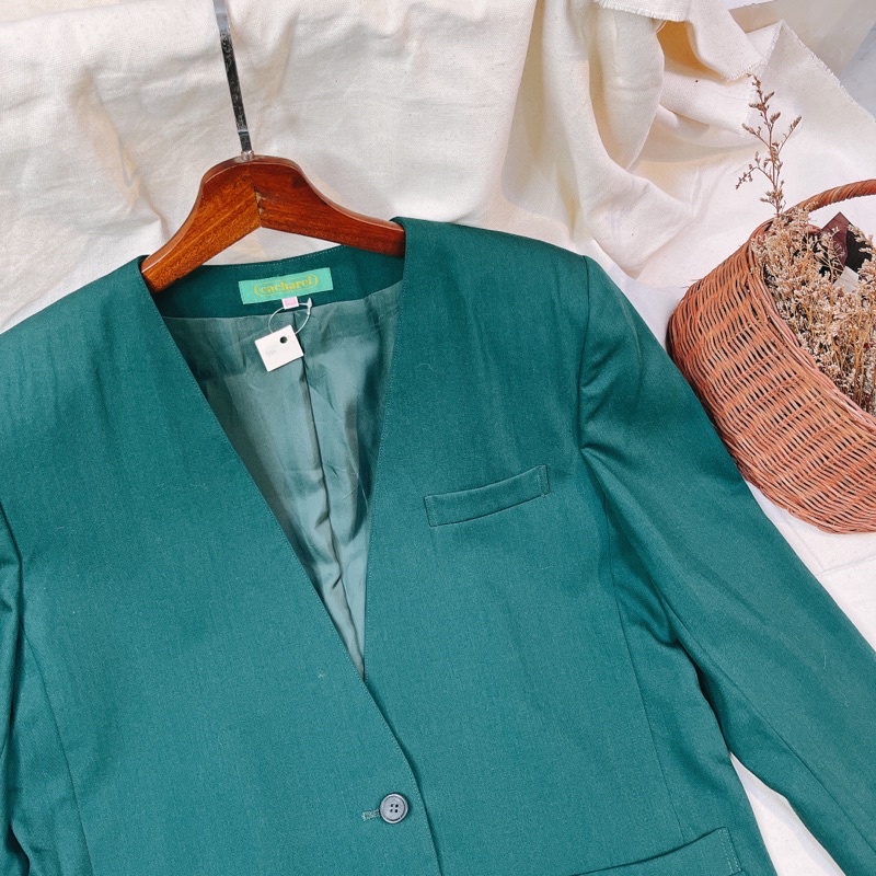 KHOÁC VEST/BLAZER XANH LÁ