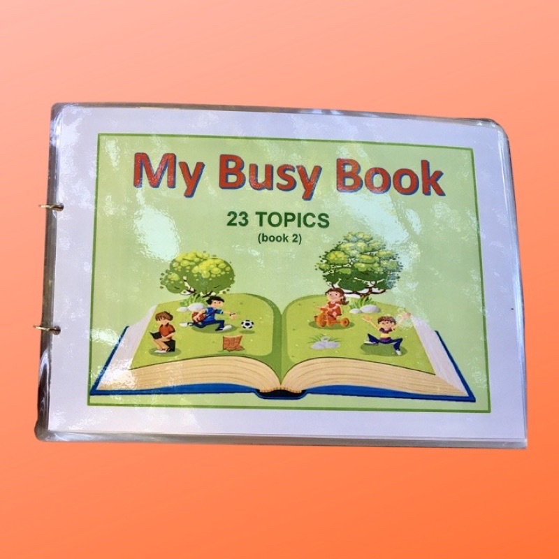 Đồ chơi Học liệu bóc dán My Busy book 23 chủ đề ép plastic bền đẹp ☘️Học liệu giúp trẻ học Tiếng Anh dễ dàng❤️