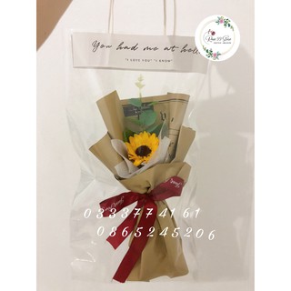 Bó hoa sáp 1 bông (sỉ từ 20 bó)