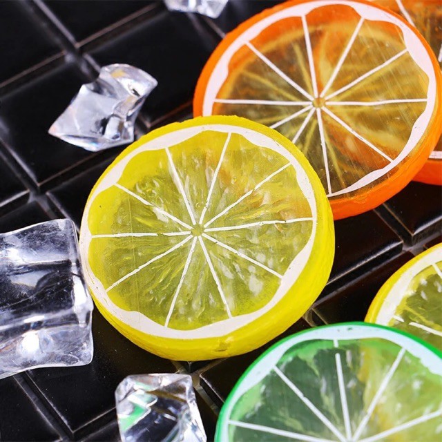 3 lát chanh giả giống hệt thật làm phụ kiện chụp ảnh
