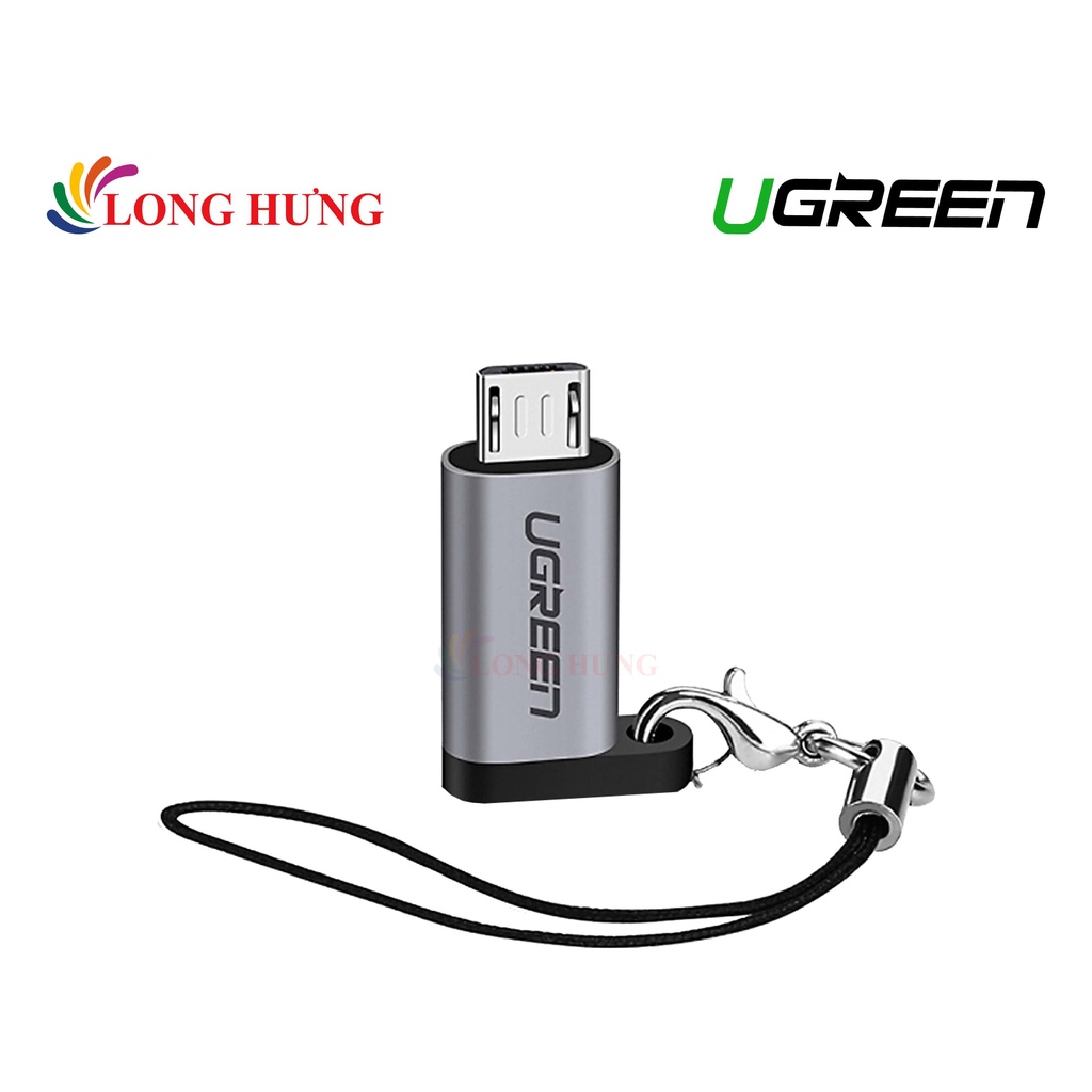 Cổng chuyển đổi Ugreen Micro USB to USB-C Adapter US282 50590 - Hàng chính hãng - Tốc độ truyền tải lên đến 480 Mbps