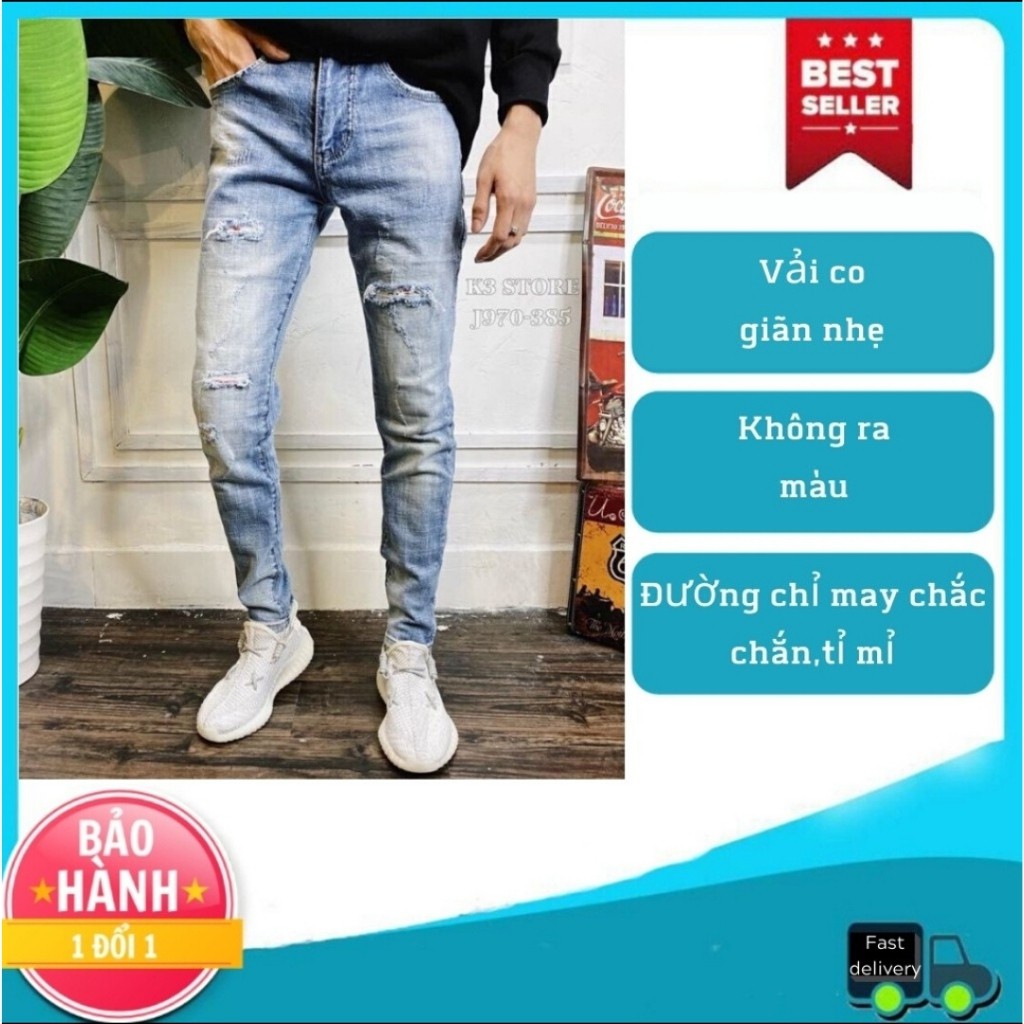 Quần Jean Nam Chất Bò Hàng Cao Cấp Phong Cách  Trẻ Trung Năng Động