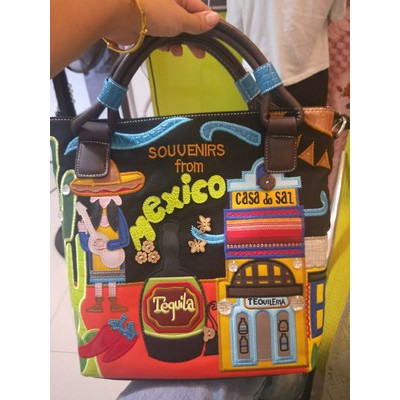 Túi xách độc lạ thêu thủ công nhiều màu sắc Mexico