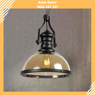 Đèn thả thủy tinh kiểu công nghiệp cao cấp chưa bao gồm bóng đèn DT-9446